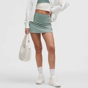 NWT lululemon athletica Align High-Rise Tennis Skirt Crater Green